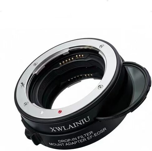 EF-EOSR PRO AF Adapter with Built-in CPL for EOS R Camera | EF-EOS R PRO adapter with built-in CPL, AF/IS/EXIF, CNC alloy, zero loss, fits RP/R5/R10/R50/R100. in Kuwait