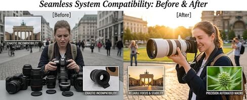 EF-NEX IV AF Adapter for Canon EF/EF-S to Sony E-Mount Cameras | Canon EF/EF-S to Sony E adapter with AF/IS/EXIF, CNC alloy, zero loss, fits A9II/A7III/A7R/NEX in Kuwait