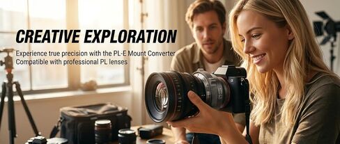 PL-E Manual Focus Adapter for PL Lens to Sony E-Mount | PL-E mount adapter, manual focus, CNC alloy, zero vignette & leak, smooth, fits A7/FS7/FX9/NEX. in Kuwait