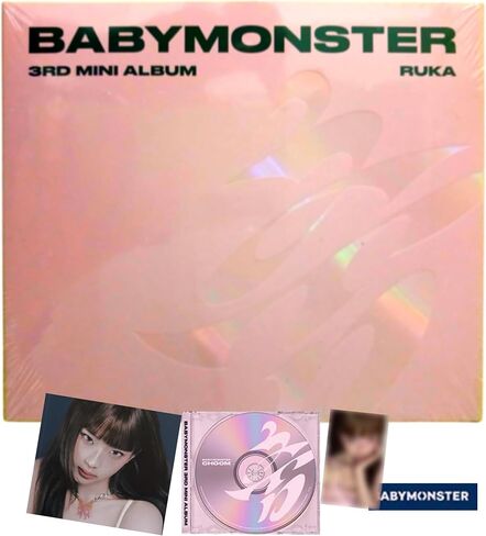BABYMONSTER CHOOM 3rd Mini Album [RUKA Jewel Ver.] Photobook + CD + Photocard Set + Stickers + Jewel Case in Kuwait