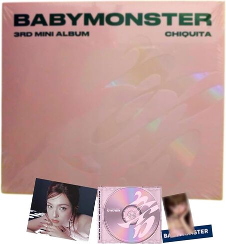 BABYMONSTER CHOOM 3rd Mini Album [CHIQUITA Jewel Ver.] Photobook + CD + Photocard Set + Stickers + Jewel Case in Kuwait