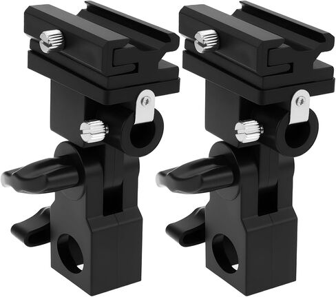 SING F LTD 2pcs Flash Hot Shoe Umbrella Bracket 1/4 in Thread Compatible with Most Photographic Equipment in Kuwait