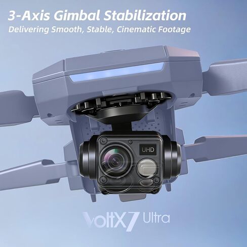 3-Axis Gimbal GPS Drone with 4K Camera, 90 Min Long Flight Time,3280 FT Long Control Range, Auto Return, Follow Me, Brushless Motor, 5G FPV RC Quadcopter for Beginners(Under 249g) in Kuwait