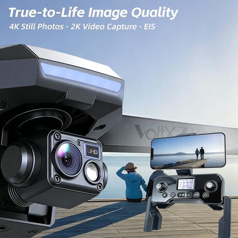 3-Axis Gimbal GPS Drone with 4K Camera, 90 Min Long Flight Time,3280 FT Long Control Range, Auto Return, Follow Me, Brushless Motor, 5G FPV RC Quadcopter for Beginners(Under 249g) in Kuwait