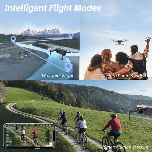 3-Axis Gimbal GPS Drone with 4K Camera, 90 Min Long Flight Time,3280 FT Long Control Range, Auto Return, Follow Me, Brushless Motor, 5G FPV RC Quadcopter for Beginners(Under 249g) in Kuwait