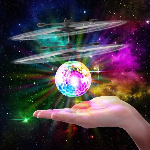 Force1 Orbiter Flying Orb Ball Toy Hand Operated Spinner Drones for Kids - Mini UFO Drone Toys with Remote, Rechargeable LED Indoor Floating Hover Hand Controlled Orb Toys in Kuwait