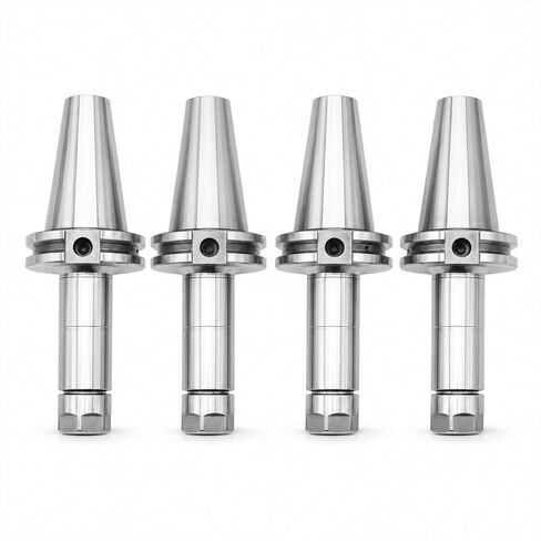 Nakkaa 4Pc CAT40 ER16 Collet Chuck Holder Compatible with CNC Milling Tools | 4" Projection length collet chuck holder, High concentricity up to 0.00012-0.0002 inch in Kuwait