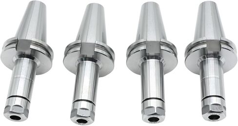 Nakkaa 4Pc CAT40 ER16 Collet Chuck Holder Compatible with CNC Milling Tools | 4" Projection length collet chuck holder, High concentricity up to 0.00012-0.0002 inch in Kuwait