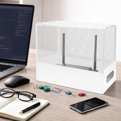 Large WiFi Router Cover, Blocks Up to 90% of EMF While Maintaining Uninterrupted Use, WiFi Cover EMF Protection, WiFi Router Faraday Cage EMF Shield, White in Kuwait