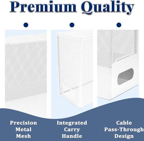 Large WiFi Router Cover, Blocks Up to 90% of EMF While Maintaining Uninterrupted Use, WiFi Cover EMF Protection, WiFi Router Faraday Cage EMF Shield, White in Kuwait