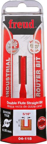 Freud 04-118: 5/16" (Dia.) Double Flute Straight Bit with 1/4" Shank in Kuwait