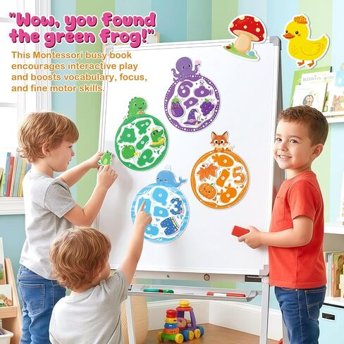 slapaflife Montessori Color Sorting Toys for Toddlers 2-4,Fine Motor Toys for Toddlers 3-4, Busy Book Preschool Learning Activities, and Toddler Matching Games for Learning and Gift Ideas. in Kuwait