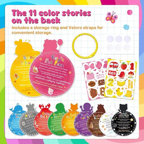 slapaflife Montessori Color Sorting Toys for Toddlers 2-4,Fine Motor Toys for Toddlers 3-4, Busy Book Preschool Learning Activities, and Toddler Matching Games for Learning and Gift Ideas. in Kuwait