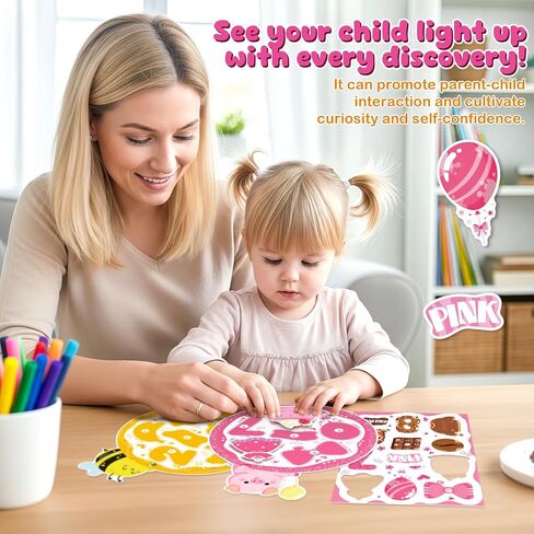 slapaflife Montessori Color Sorting Toys for Toddlers 2-4,Fine Motor Toys for Toddlers 3-4, Busy Book Preschool Learning Activities, and Toddler Matching Games for Learning and Gift Ideas. in Kuwait