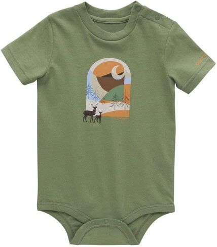 Carhartt Short-Sleeve Deer Bodysuit, Loden Frost - 3M in Kuwait