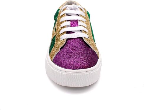 Laforst Women's Mardi Gras Glitter Nonslip Comfortable Sneaker Purple 10 in Kuwait