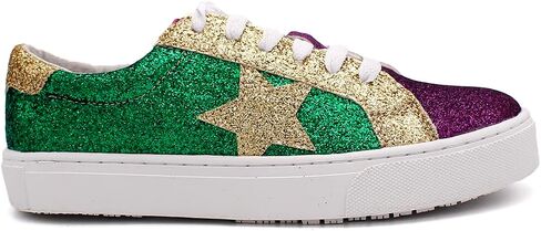Laforst Women's Mardi Gras Glitter Nonslip Comfortable Sneaker Purple 9 in Kuwait
