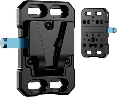Sirui Mini V Mount Battery Plate, Small V Mount Adapter with 1/4", 3/8", M4, and M3 Multi Threads, SC-VM-B in Kuwait