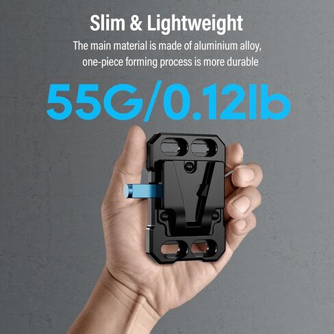 Sirui Mini V Mount Battery Plate, Small V Mount Adapter with 1/4", 3/8", M4, and M3 Multi Threads, SC-VM-B in Kuwait