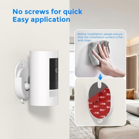 3 Pack Blink Adhesive Wall Mount-No Drilling Bracket for Outdoor 4 /Outdoor 2K+/Mini/2/ 2K+/Indoor Cameras, No Screws Blink Camera Mount, Decorate Damage-Free, Easy to Instal in Kuwait