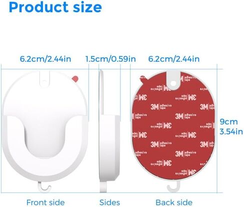 3 Pack Blink Adhesive Wall Mount-No Drilling Bracket for Outdoor 4 /Outdoor 2K+/Mini/2/ 2K+/Indoor Cameras, No Screws Blink Camera Mount, Decorate Damage-Free, Easy to Instal in Kuwait