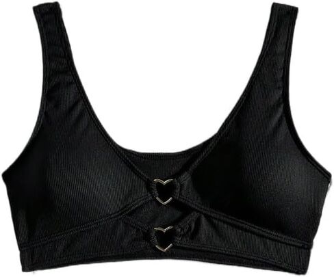 Womens Bikini Tops Summer Beach Ring Cutout Bikini Top in Kuwait