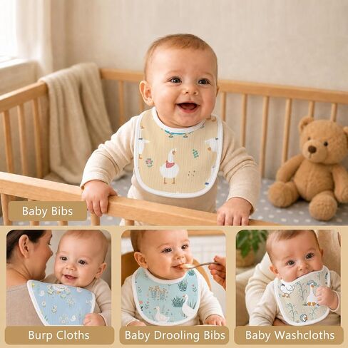Baby Bibs for Baby Boys Girls 6-Pack in Kuwait