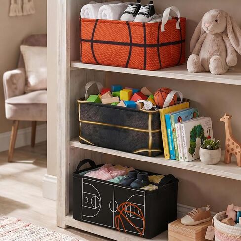 3 Pcs Pink Bow Storage Basket, Coquette Girls Rectangle Storage Bins Box with Handles, Bows and Chery Shelf Basket Ideal for Room Nursery Decor, Books, Organizing Clothes, Toys in Saudi Arabia