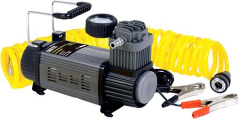 Master Mechanic 12 Volt Portable Tire Inflator with 120 Maximum PSI and Bag for Wheel and Tire Air Compressors and Inflators, Black in Kuwait