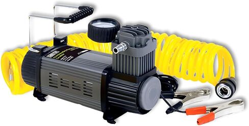 Master Mechanic 12 Volt Portable Tire Inflator with 120 Maximum PSI and Bag for Wheel and Tire Air Compressors and Inflators, Black in Kuwait