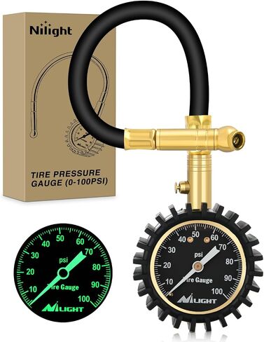 Nilight Portable DC 12V Tire Inflator Dual Cylinders and Dual Motors 150PSI | Heavy Duty Tire Pump Air Pumps Auto Shutoff with Screen and LED Light Air Compressor for Pickup Truck ORVs SUVs Cars in Kuwait