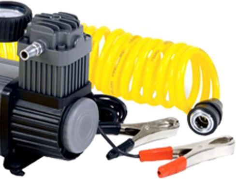 Master Mechanic 12 Volt Portable Tire Inflator with 120 Maximum PSI and Bag for Wheel and Tire Air Compressors and Inflators, Black in Kuwait