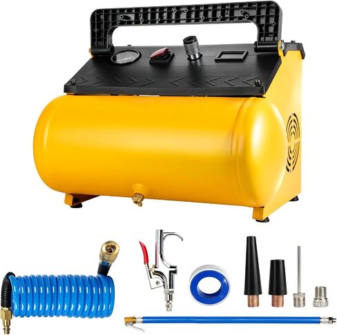2 Gallon Cordless Air Compressor for DEWALT 20V MAX Battery (Tool Only) | Oil-Free, Max 120 PSI, with 8 PCS Accessory Kit, Portable, Battery Not Included in Kuwait