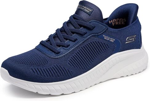 Skechers Women's Slip-Ins Squad Chaos Sneaker | Casual sneaker, Slip-ins, Memory Foam footbed, Heel Pillow, Flexible outsole, stretch laces - no tie fit, Machine Washable in Kuwait