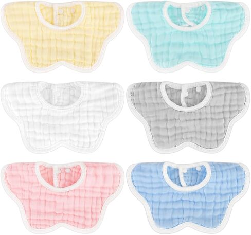 Accmor Muslin Baby Bibs Baby Bandana Drool Bibs for Unisex Boys Girls, Cotton Baby Drool Bibs for Teething Drooling ﻿ in Kuwait