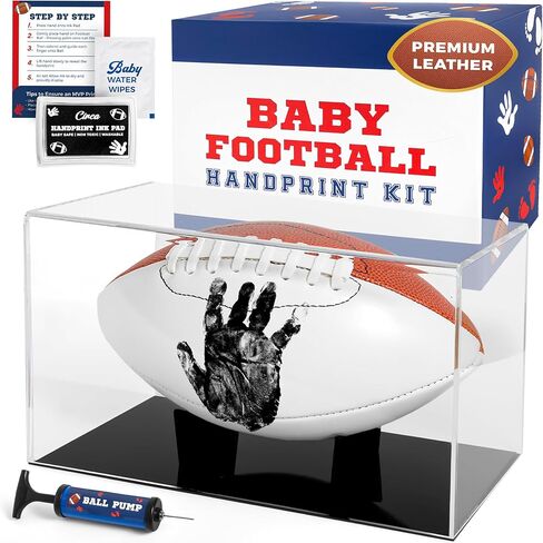 Circa Print Baby Baseball Handprint Ornament Kit, Ink Pad for Hand and Footprints - Unique Keepsake for Dads, Shower Present for Moms, Newborn Gift in Kuwait