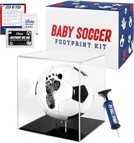 Circa Print Baby Baseball Handprint Ornament Kit, Ink Pad for Hand and Footprints - Unique Keepsake for Dads, Shower Present for Moms, Newborn Gift in Kuwait