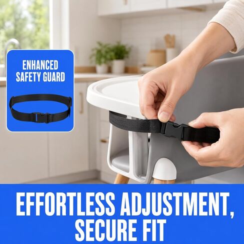 3 Pcs Portable High Chair Straps for Babies and Toddlers | Baby Chair Replacement Straps, Dining Chair, Stroller, Travel Friendly, Adjustable Straps in Kuwait