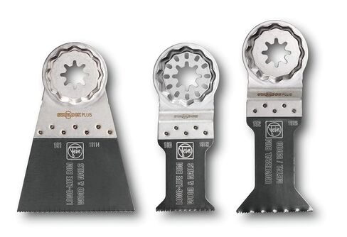 Fein Starlock Plus E-Cut Combo Saw Blade Set | 3-Piece Kit for Precision Cutting, Includes (2) E-Cut Long-Life, (1) E-Cut Universal Saw Blade, 35222952030 in Kuwait