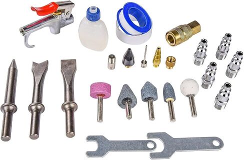 JEGS 81151 Air Tool Kit Includes Impact Wrench Ratchet Wrench Hammer Die Grinder in Kuwait