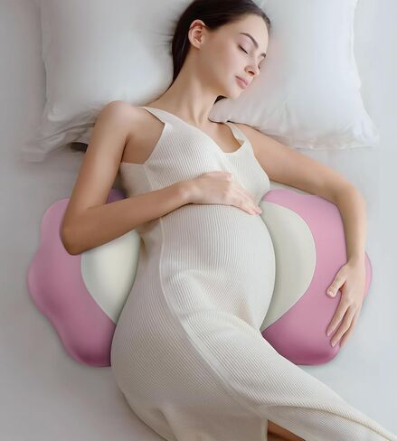 Memory Foam Pregnancy Pillow Cooling Maternity Pillow for Belly Support | Pregnancy Wedge Pillow for Back/Belly/Hips, Adjustable Maternity Pillow for Pregnant Women, Side Sleeping Pregnant Pillow in Kuwait