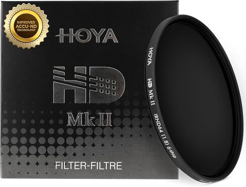 Hoya 82mm ND Filter HD Mk II IRND64 – 6-Stop Neutral Density Camera Lens Filter with Black Aluminum Slim Frame – ACCU-ND IR-Cut Tech – Waterproof Oil-Repellent & Multi-Coated Optical Glass in Kuwait