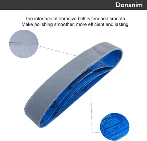 24 Pack 1 x 18 Inch Sanding Belts P80 P240 P400 P600 P800 P1000 for Ken Onion | Coarse to fine grits for knife sharpening. Fits Ken Onion blade grinder attachment in Kuwait