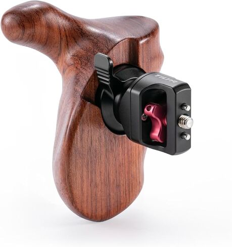 Tilta Advanced Left Side Wooden Handle (Ronin 4D - Type IX) | Black Walnut Wood & Aluminum Alloy Build | Quick Release Button in Saudi Arabia