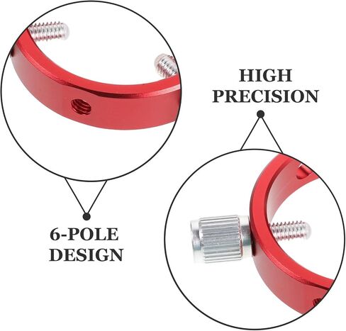 6 Hole Guiding Ring for Telescope Tube 30-50mm, Aluminum Alloy Mounting Support with High Precision Alignment, Universal Compatibility for Astronomy Lovers and Professionals in Kuwait