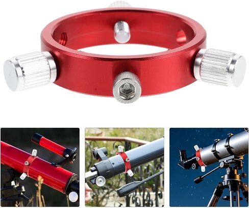 6 Hole Guiding Ring for Telescope Tube 30-50mm, Aluminum Alloy Mounting Support with High Precision Alignment, Universal Compatibility for Astronomy Lovers and Professionals in Kuwait
