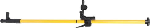 Marhynchus Level Mounting Pole, Adjustable 360 Rotation Fine Tuning Support Rod for Construction Alignment Aluminum Alloy Spring Base 4.2M 6 Section in Kuwait