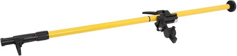 Marhynchus Level Mounting Pole, Adjustable 360 Rotation Fine Tuning Support Rod for Construction Alignment Aluminum Alloy Spring Base 4.2M 6 Section in Kuwait