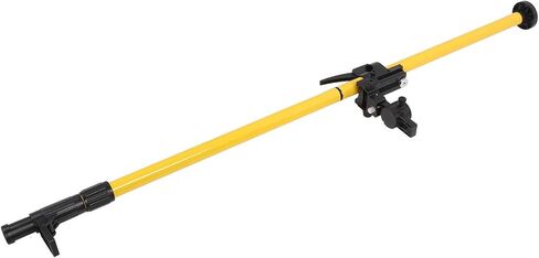 Marhynchus Level Mounting Pole, Adjustable 360 Rotation Fine Tuning Support Rod for Construction Alignment Aluminum Alloy Spring Base 4.2M 6 Section in Kuwait
