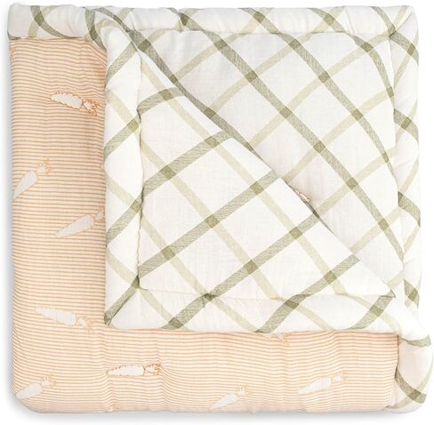 Crane Baby Blanket, Soft Cotton Jacquard Nursery and Stroller Blanket for Boys and Girls, Copper Moon Phase, 30" x 40" in Kuwait